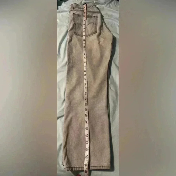 Levi's BIG E Wedgie Straight Denim Jeans Women's 24 Light Wash. Button Fly. - Picture 13 of 14